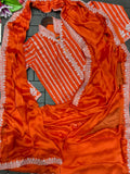 New Super Trending Embroidery cording work ready to wear saree with full koti