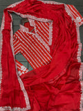 New Super Trending Embroidery cording work ready to wear saree with full koti