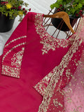 Latest Designer Heavy Micro Cotton Sharara Plazzo With Top And Dupatta