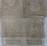 Soft net with Beautiful sequins and Zari Embroidery Work Saree