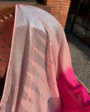 Designer Heavy Faux Georgette Saree Embroidery Embroidery Work