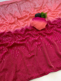 Designer Heavy Faux Georgette Saree Embroidery Embroidery Work