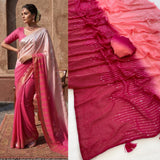 Designer Heavy Faux Georgette Saree Embroidery Embroidery Work