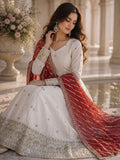 New Designer Party Wear Look Fancy Anarkali Gown Dupatta & Bottom Set