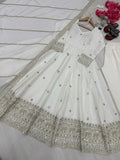 New Designer Party Wear Look Fancy Anarkali Gown Dupatta & Bottom Set