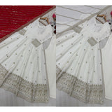 New Designer Party Wear Look Fancy Anarkali Gown Dupatta & Bottom Set