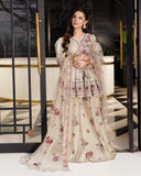 Heavy Natural Crep Silk and Multi Cotton Dagha With 5mm Embroidery Work Salwar Kameez