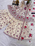 Heavy Natural Crep Silk and Multi Cotton Dagha With 5mm Embroidery Work Salwar Kameez
