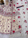 Heavy Natural Crep Silk and Multi Cotton Dagha With 5mm Embroidery Work Salwar Kameez
