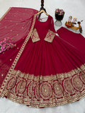 New Designer Hevy Fox Georgette Gown Dupatta And Pant Set