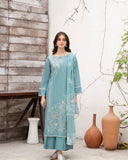 DESIGNER WEAR EXCLUSIVE SUIT IN SEQUENCE EMBROIDERED ROMAN SILK FABRIC TOP AND PANT WITH DUPATTA PAIR