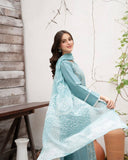 DESIGNER WEAR EXCLUSIVE SUIT IN SEQUENCE EMBROIDERED ROMAN SILK FABRIC TOP AND PANT WITH DUPATTA PAIR