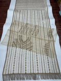 Bollywood Suhana Khan Inspired Mono Net Saree With Sequins And Embroidery Work