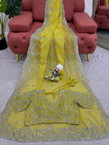 Designer Saree on Tibby silk Fabric with Thread & Sequence work and Blouse