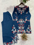 NEW DESIGNER CO -ORD SET WITH EMBROIDERED AND CUT WORK