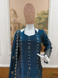 NEW LAUNCHING 3 PIECES KURTI, PLAZZO & DUPATTA WITH ORIGINAL BEADS CUT DANA WORK