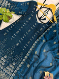 NEW LAUNCHING 3 PIECES KURTI, PLAZZO & DUPATTA WITH ORIGINAL BEADS CUT DANA WORK