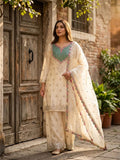 New Designer Chinon Silk Sharara Suit & Dupatta Set