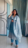 Latest Designer Pure Crush Silk With Heavy Embroidery And Sequence Work Salwar Kameez