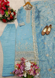 Latest Designer Pure Crush Silk With Heavy Embroidery And Sequence Work Salwar Kameez