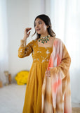 Latest Designer Suit With Heavy Crunchy Silk With Embroidery And Sequence Work