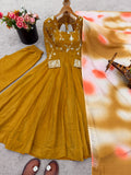 Latest Designer Suit With Heavy Crunchy Silk With Embroidery And Sequence Work