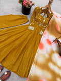 Latest Designer Suit With Heavy Crunchy Silk With Embroidery And Sequence Work