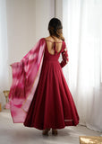 Latest Designer Suit With Heavy Crunchy Silk With Embroidery And Sequence Work