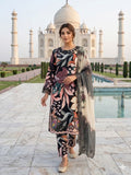 BEAUTIFUL PRINTED MUSLIN SILK COLOUR FULL WITH EMBROIDERED CUTWORKED TOP, PANT WITH DUPATTA