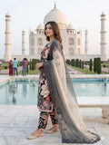 BEAUTIFUL PRINTED MUSLIN SILK COLOUR FULL WITH EMBROIDERED CUTWORKED TOP, PANT WITH DUPATTA