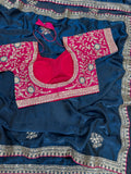 New Launching Designer Soft Fandy Satin Silk Saree