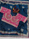 New Launching Designer Soft Fandy Satin Silk Saree