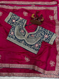 New Launching Designer Soft Fandy Satin Silk Saree