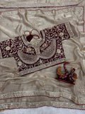 New Launching Designer Soft Fandy Satin Silk Saree