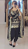New Launching Designer Party Wear Look Top ,Dhoti Salwar and Dupatta