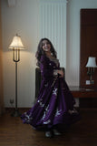 LATEST DESIGNER FOX GEORGETTE SEQUENCE AND EMBROIDERY WORK DRESS