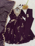 FOX GEORGETTE WITH SEQUENCE EMBROIDERY WORK SALWAR KAMEEZ