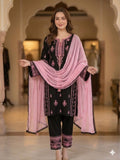 Latest Designer Rayon Salwar Kameez With Embrodery Work