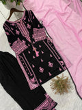 Latest Designer Rayon Salwar Kameez With Embrodery Work