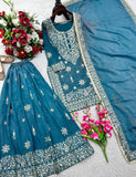 New Design Trending Nc Gmy Silk Top & Sarara & Dupatta Set