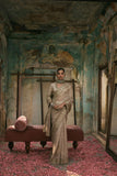 Premium Gold Crush Saree Embellished With Beautiful Sequins Work And Coding Work