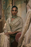 Premium Gold Crush Saree Embellished With Beautiful Sequins Work And Coding Work