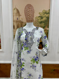 NEW LAUNCHING 3 PIECES KURTI, PLAZZO & DUPATTA WITH EMBROIDERY AND FANCY LACE WORK