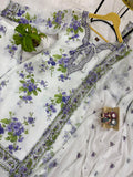 NEW LAUNCHING 3 PIECES KURTI, PLAZZO & DUPATTA WITH EMBROIDERY AND FANCY LACE WORK