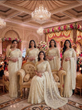 Designer Georgette Saree  With Beautiful Heavy Lucknowi Thread Work