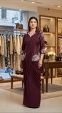 Exclusive Designer Chinnon Silk Drape Saree With Stunning Jacket Blouse