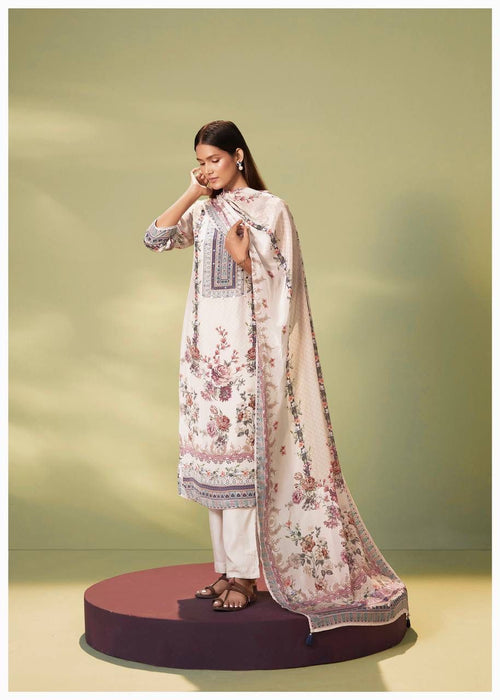 LATEST PURE CHINON SILK DIGITAL PRINTED KRUTI - PENT WITH DUPATTA