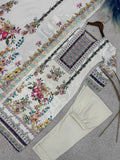 LATEST PURE CHINON SILK DIGITAL PRINTED KRUTI - PENT WITH DUPATTA
