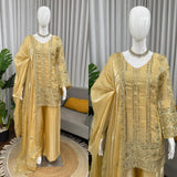 New Designer Jimmy Choo Palzoo Set Intricate Thread with Sequnce work