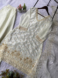 FENDY WITH BEADS WITH SEQUENCE EMBROIDERY & CUT WORK SALWAR KAMEEZ